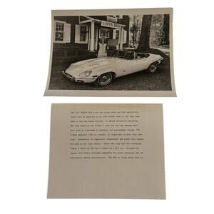 1971 Jaguar XKE Type Promo Photo Ad Copy British Leyland Dealership Ephemera BMH